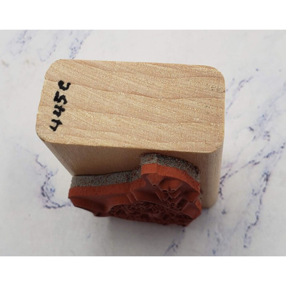 Happy Fish Eureka Stamp Small Wood Mounted Rubber Stamp - Picture 4 of 7